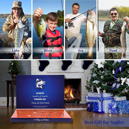 2026 Fishing Advent Calendar – 24 Days of Fishing Joy Christmas Countdown for Fishing Lovers-1