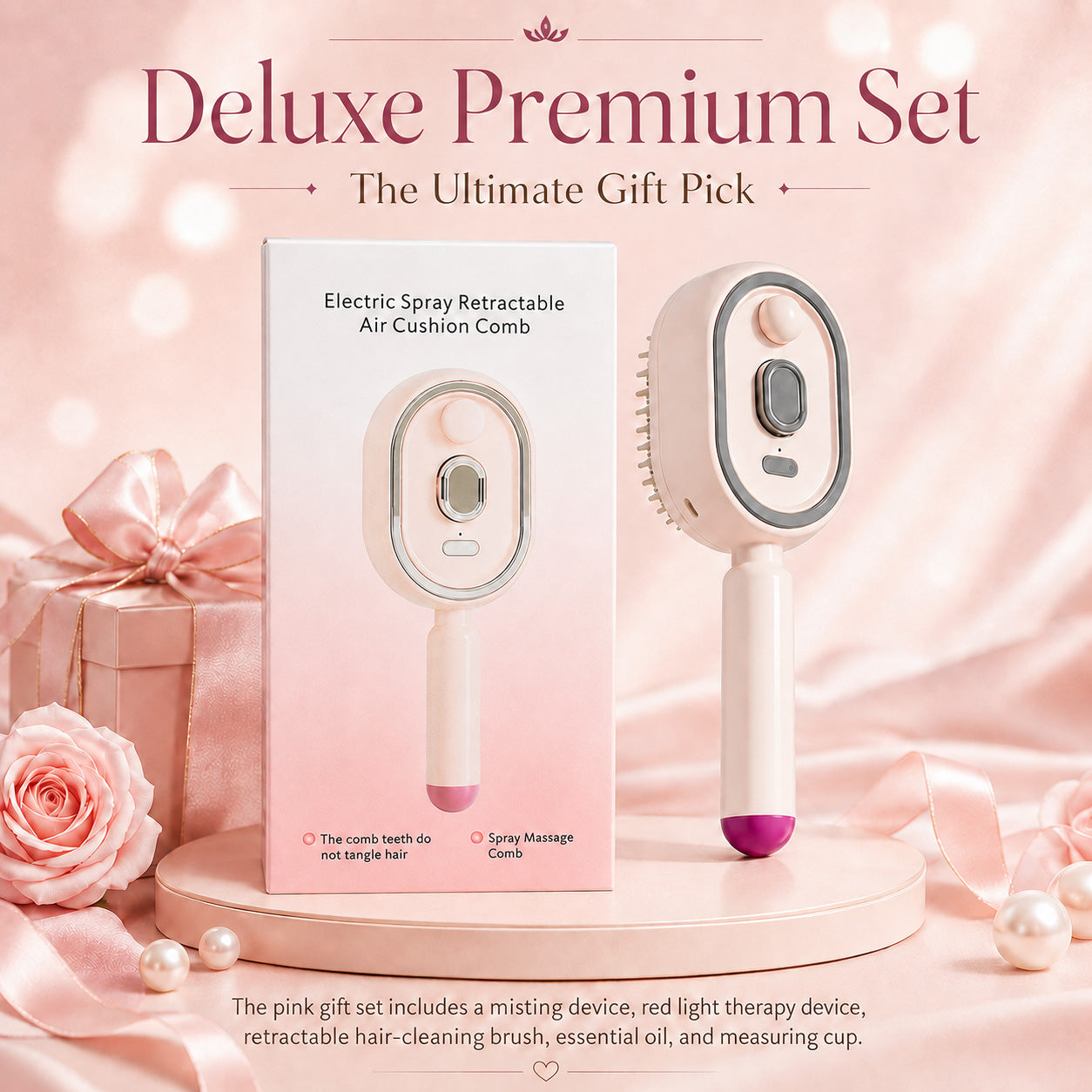 🔥Day Sale 50% OFF🔥4-in-1 Nano-Mist Detangling Spa Brush
