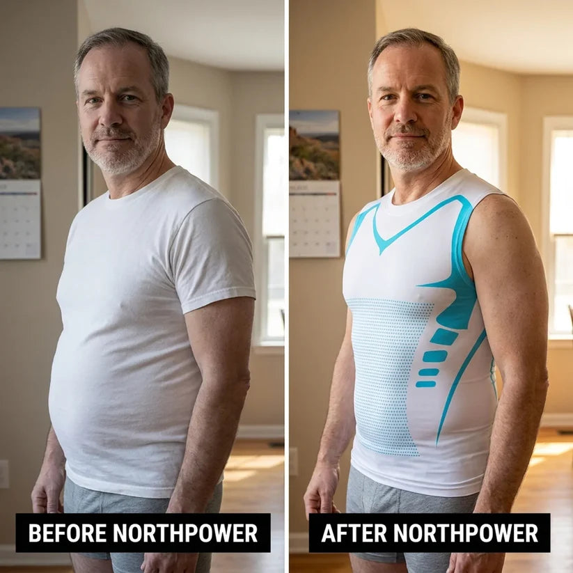 Lightweight 360° Sculpting Compression Top – Smooth Chest & Waist, Move Comfortably & Look Sharper