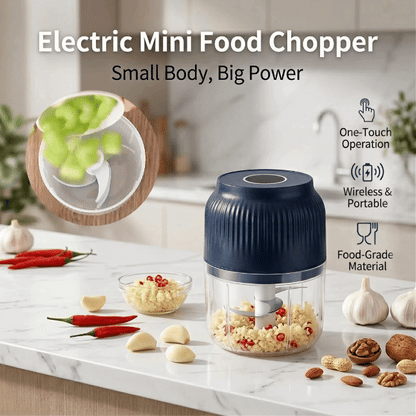 🔥 Flash Sale 50% OFF: Electric Mini Food Chopper | USB Rechargeable, 100% Waterproof-1