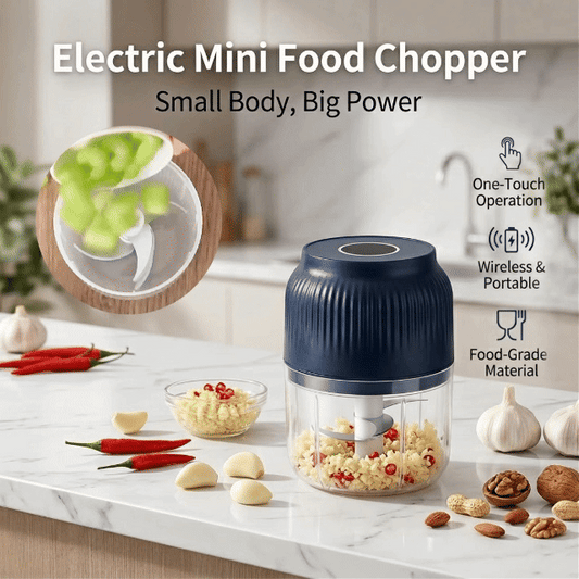 🔥 Flash Sale 50% OFF: Electric Mini Food Chopper | USB Rechargeable, 100% Waterproof