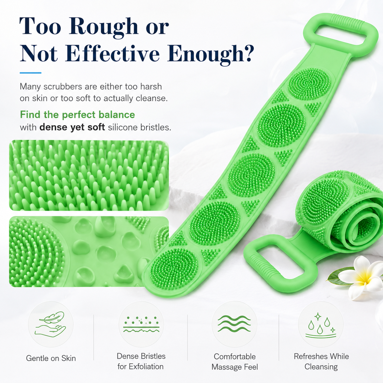 Brand New Silicone Back Scrubber