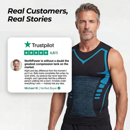 Lightweight 360° Sculpting Compression Top – Smooth Chest & Waist, Move Comfortably & Look Sharper