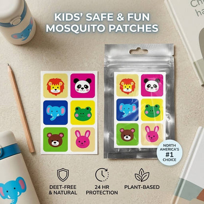 Kid-Friendly Animal Guard Patches - 36pc Fun Design Set for Worry-Free Backyard Play