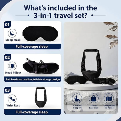 The Flight Rest Essential — Premium 3-in-1 Head & Arm Support-1