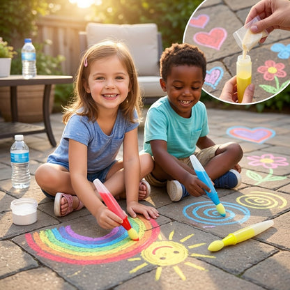 2026 Edition: Magic Sidewalk Art Kit (3-Pen Sibling Set)