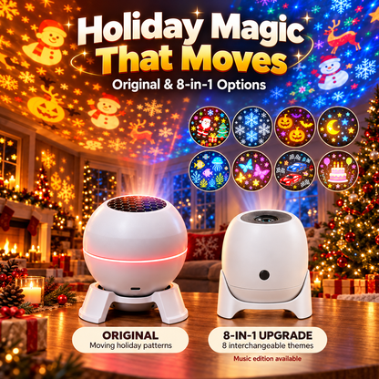 ✨Moving Holiday Pattern Projector – 8-Theme & Music Options