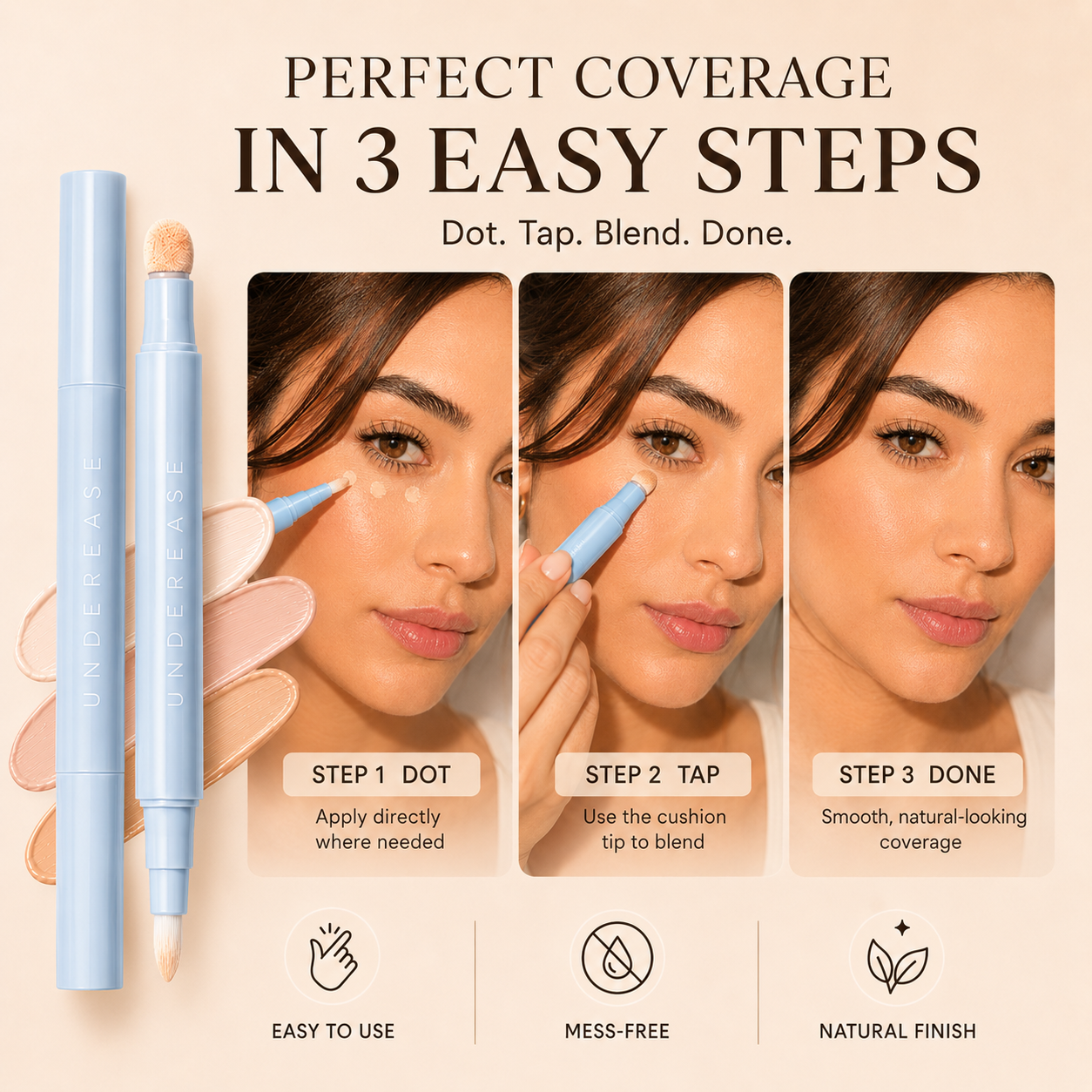 Bright Eyes in Seconds - Conceal Dark Circles Without the Heavy, Cakey Feel