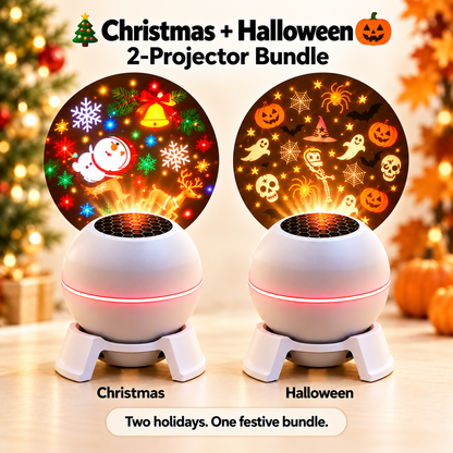 ✨Moving Holiday Pattern Projector – 8-Theme & Music Options