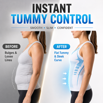 Lightweight 360° Sculpting Compression Top – Smooth Chest & Waist, Move Comfortably & Look Sharper