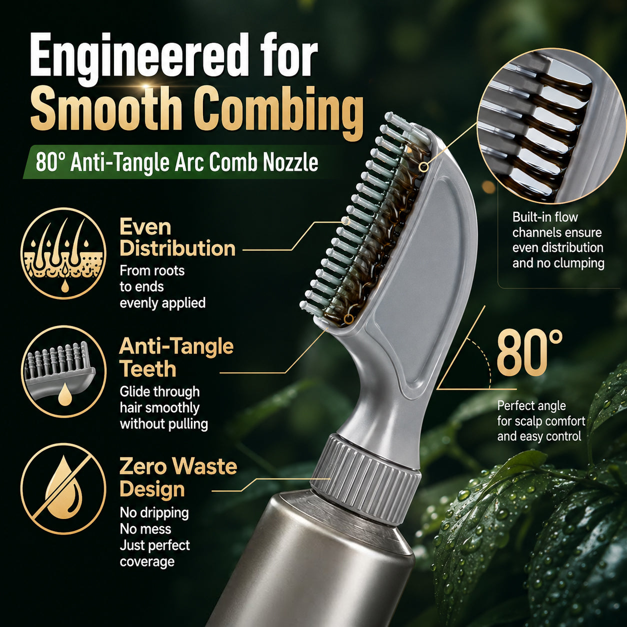 🔥Buy 1, Get 1 FREE, Comb-On Hair Color for Easy Gray Root Touch-Ups