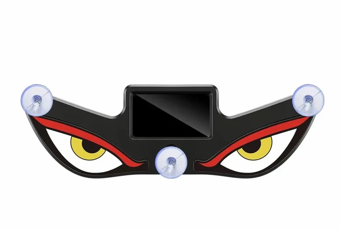 Solar LED Devil Eye Light - Auto-On/Off Wireless Car Decoration
