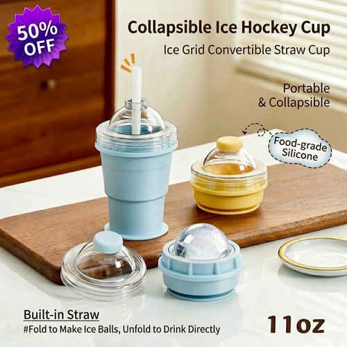 Magic Chill Cup | 2-in-1 Collapsible Ice Maker