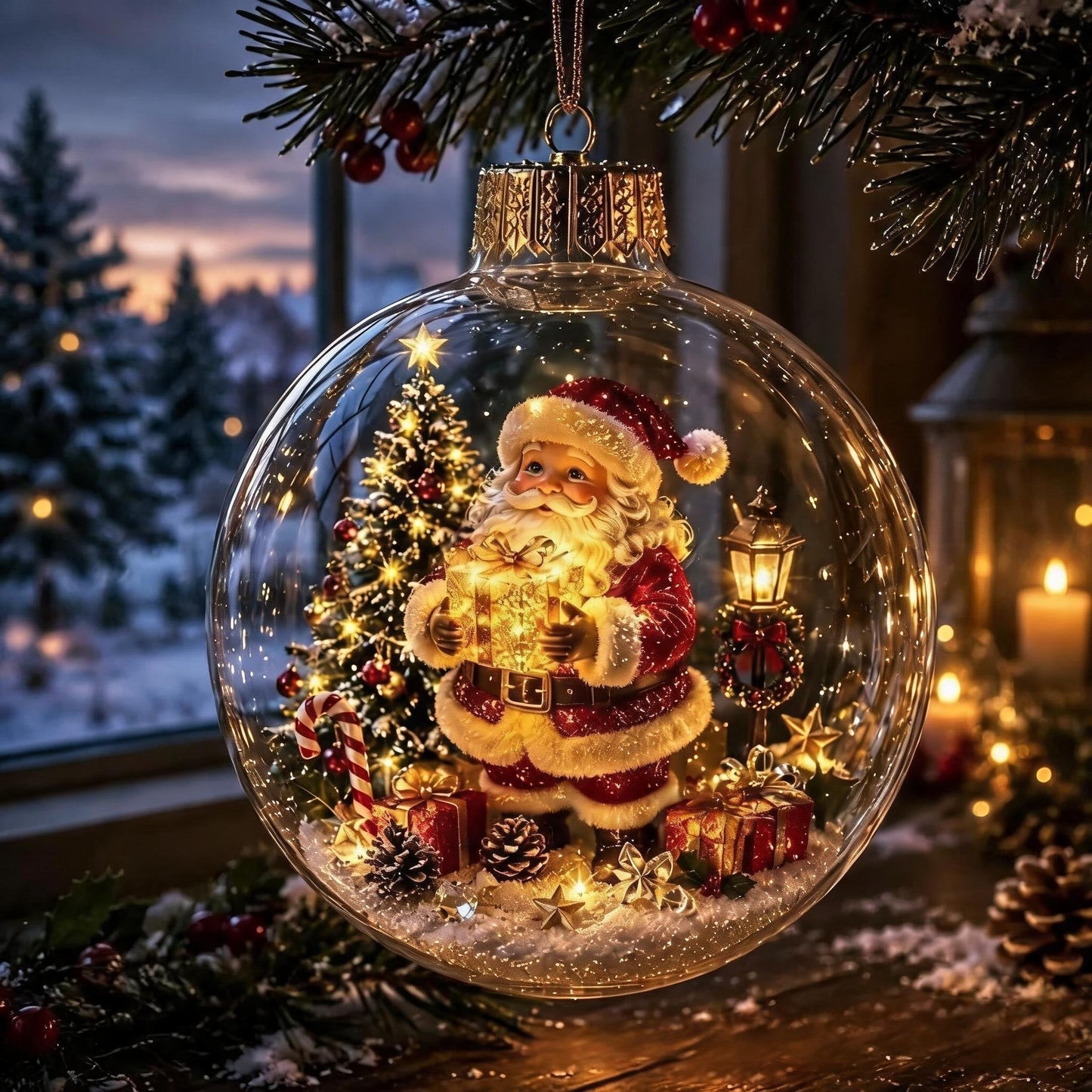 🎁Glowing Christmas Diorama Ornament