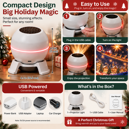 ✨Moving Holiday Pattern Projector – 8-Theme & Music Options