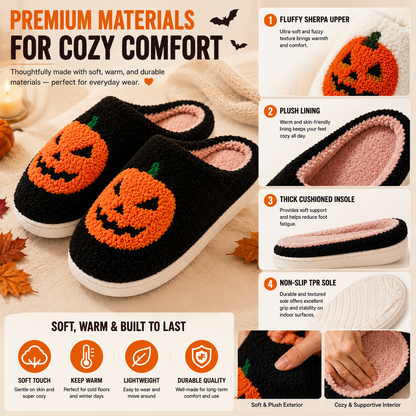 🎁Limited-Time 50% OFF — Sirnedam Cloud-Soft Pumpkin Slippers
