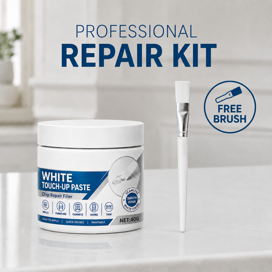 🎁 [Buy 1 Get 1 Free] – White Furniture Repair Paste with Brush