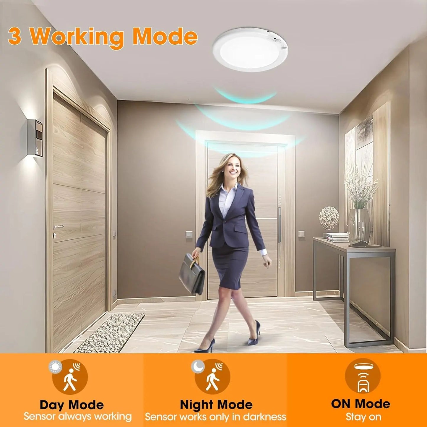 Magnetic Motion Sensor Ceiling Light