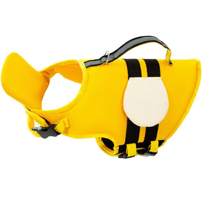 Small Dog Shark Fin Swim Vest with Easy-Grab Handle-1