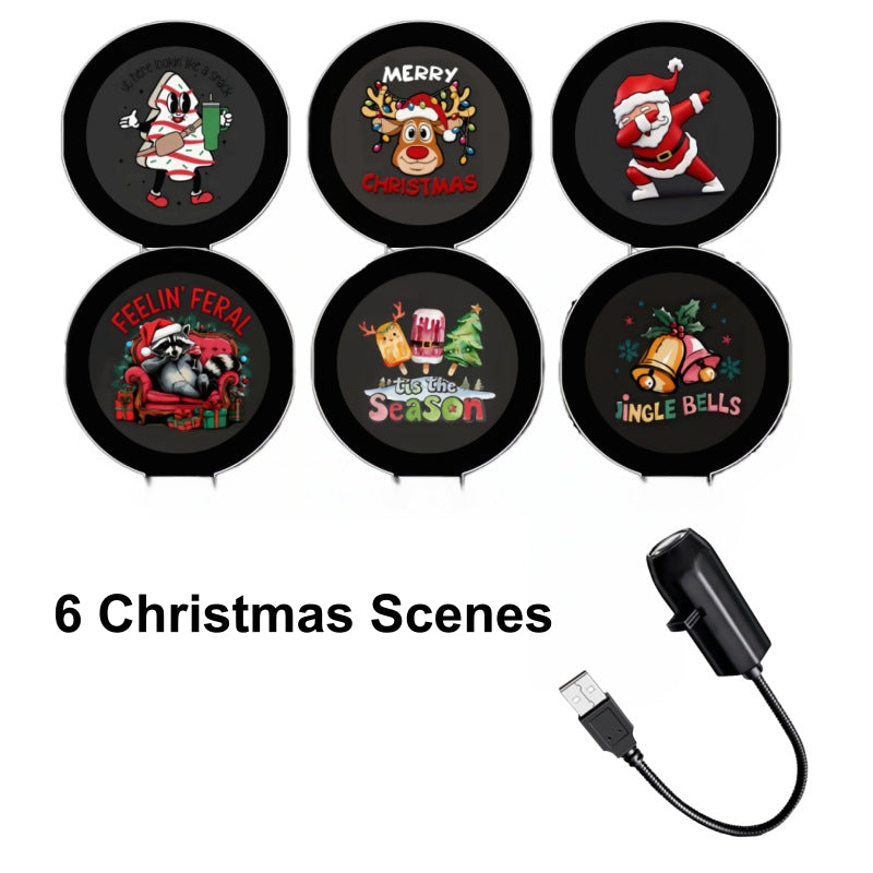 🎁 [Buy 1 Get 1 Free] Bring Christmas Magic Home – A Little Projector for Warm Family Nights