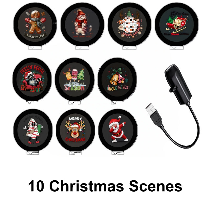 🎁 [Buy 1 Get 1 Free] Bring Christmas Magic Home – A Little Projector for Warm Family Nights