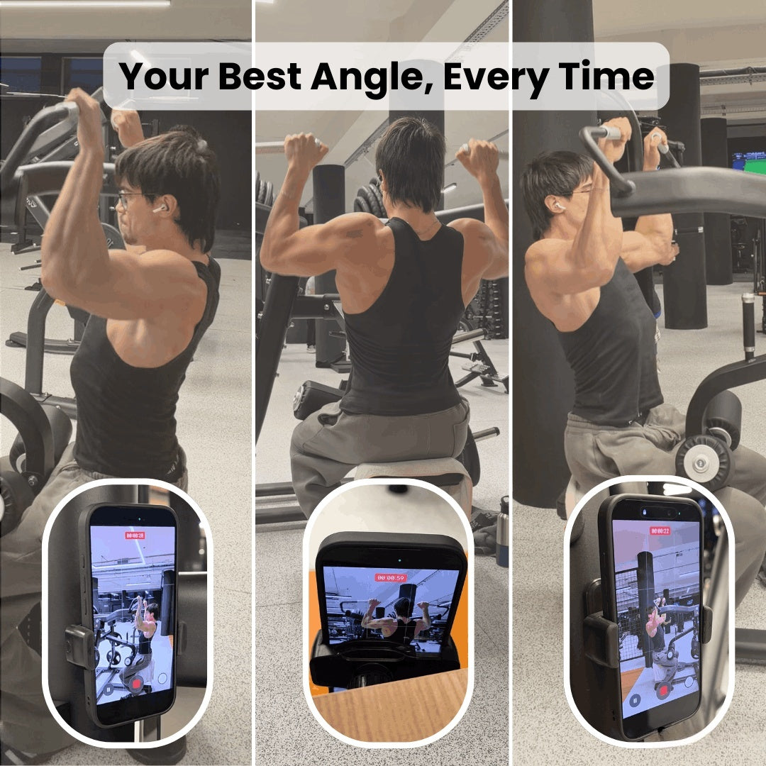 🧲 Magnetic GymMount | 360° Hands-Free Phone Holder for Workout Recording 💪