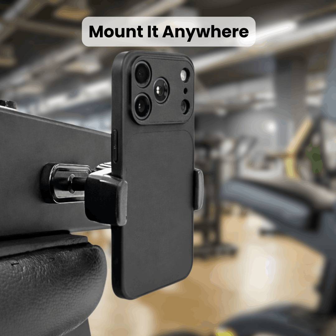 🧲 Magnetic GymMount | 360° Hands-Free Phone Holder for Workout Recording 💪