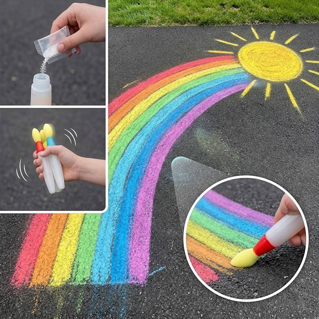 2026 Edition: Magic Sidewalk Art Kit (3-Pen Sibling Set)