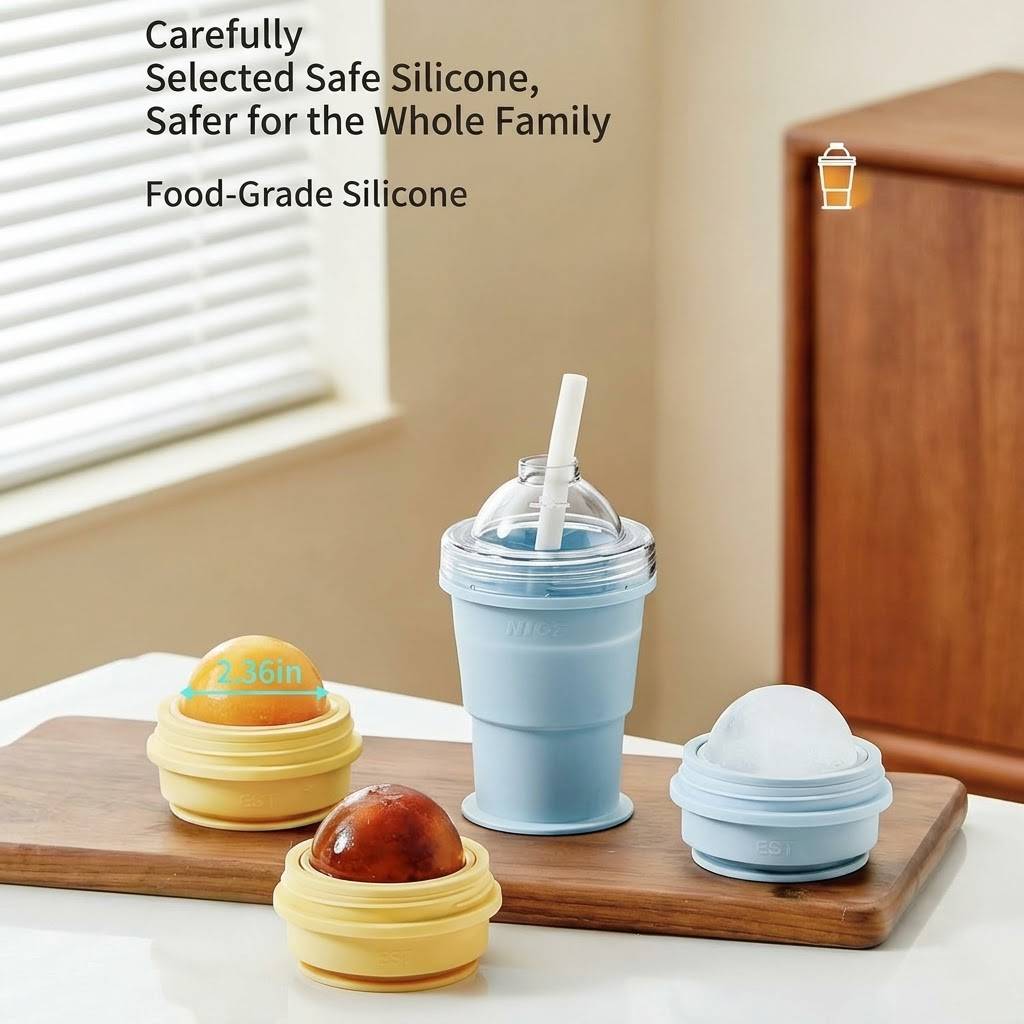 Magic Chill Cup | 2-in-1 Collapsible Ice Maker