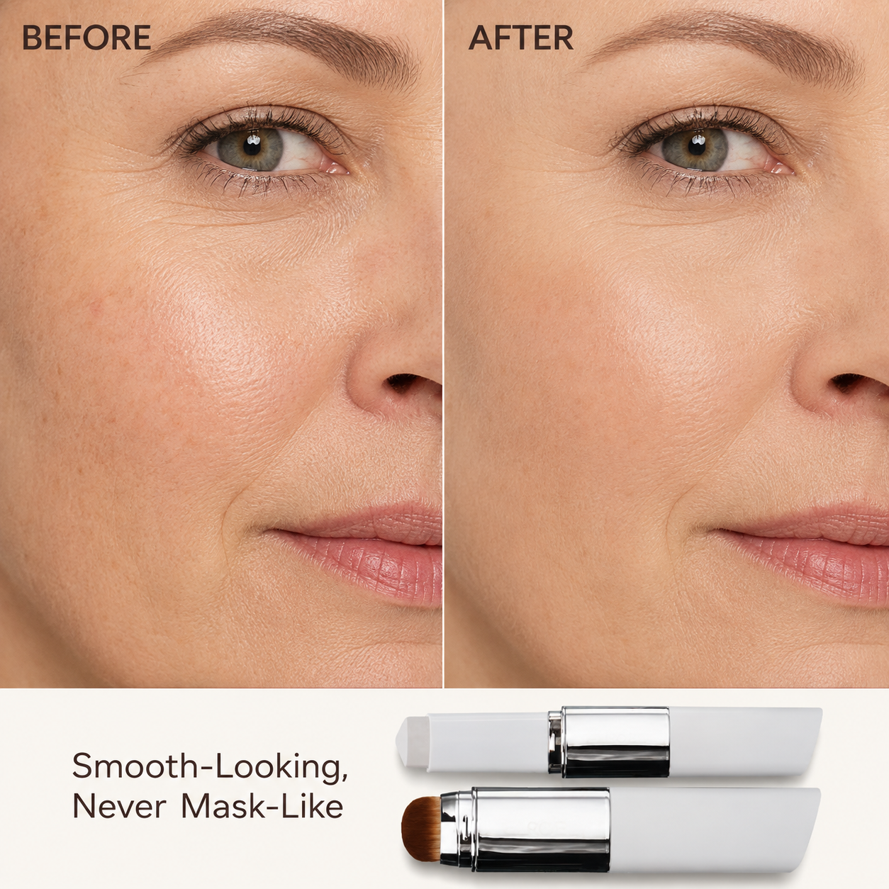 🎁Buy 1 Get 1 Free, Color-Changing Foundation Stick — Instant Shade Match, Full Coverage & Natural Glow