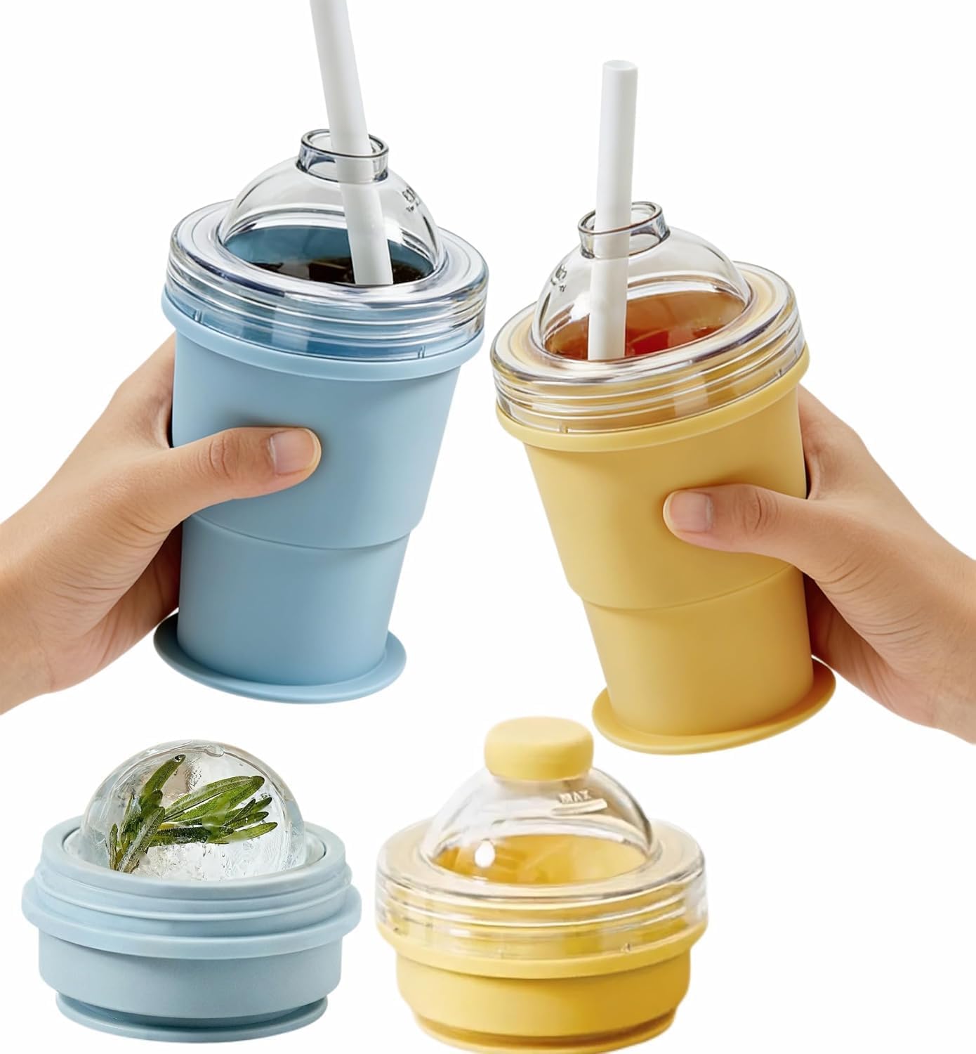 Magic Chill Cup | 2-in-1 Collapsible Ice Maker