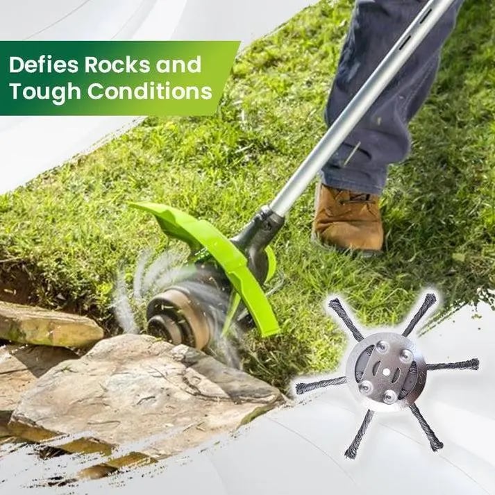 🔥Last Day 50% OFF - 🔥Universal Steel Wire Trimmer Head Replacement-Heavy-Duty Weed Brush Cutter