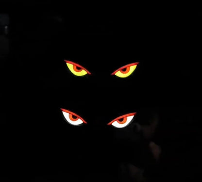 Solar LED Devil Eye Light - Auto-On/Off Wireless Car Decoration