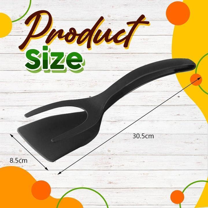 🔥🔥🔥50% OFF -Silicone 2-in-1 Grip and Flip Kitchen Tongs – Heat Resistant & Scratch Free-1