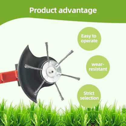 🔥Last Day 50% OFF - 🔥Universal Steel Wire Trimmer Head Replacement-Heavy-Duty Weed Brush Cutter