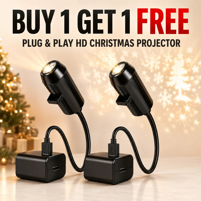 🎁 [Buy 1 Get 1 Free] Bring Christmas Magic Home – A Little Projector for Warm Family Nights