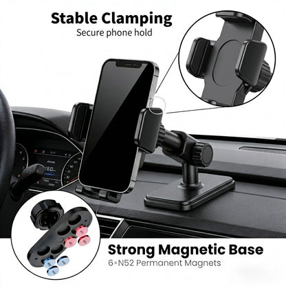 🧲 Magnetic GymMount | 360° Hands-Free Phone Holder for Workout Recording 💪