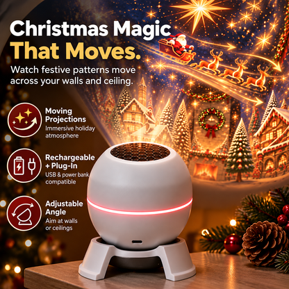 ✨Moving Holiday Pattern Projector – 8-Theme & Music Options