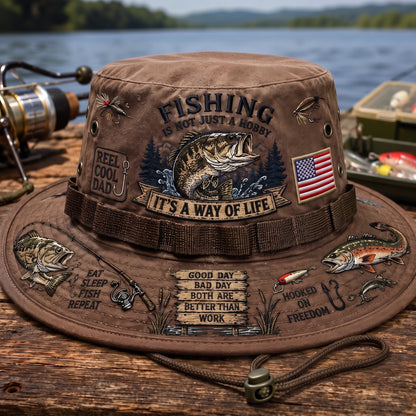 🔥Last Day 50% OFF -🎣 Fishing Is a Way of Life Boonie Hat