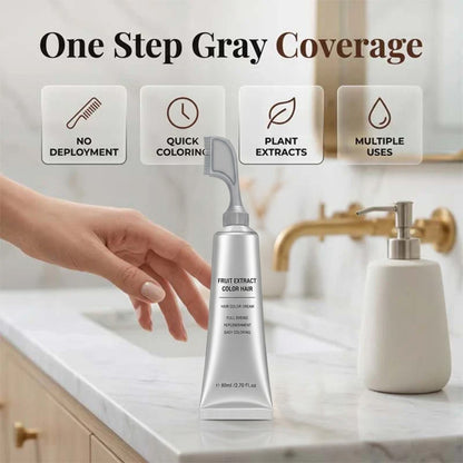 🔥Buy 1, Get 1 FREE, Comb-On Hair Color for Easy Gray Root Touch-Ups