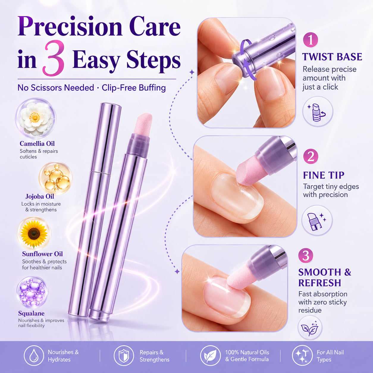 🎁Buy one, Get one FREE — Jojoba & Camellia Nail Care Pen