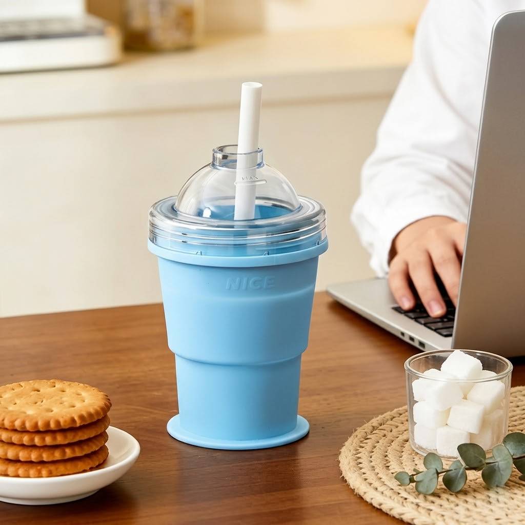 Magic Chill Cup | 2-in-1 Collapsible Ice Maker