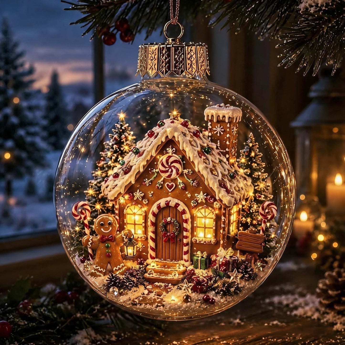 🎁Glowing Christmas Diorama Ornament