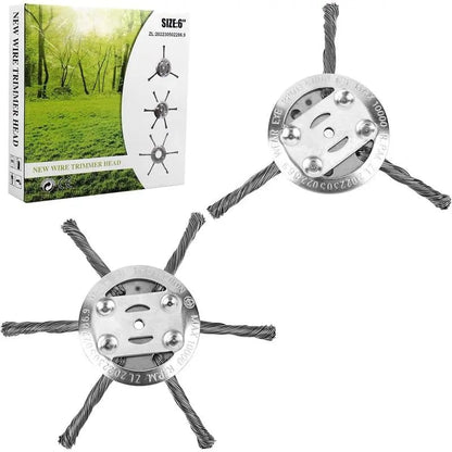 🔥Last Day 50% OFF - 🔥Universal Steel Wire Trimmer Head Replacement-Heavy-Duty Weed Brush Cutter