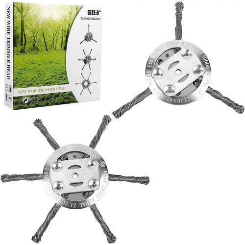 🔥Last Day 50% OFF - 🔥Universal Steel Wire Trimmer Head Replacement-Heavy-Duty Weed Brush Cutter