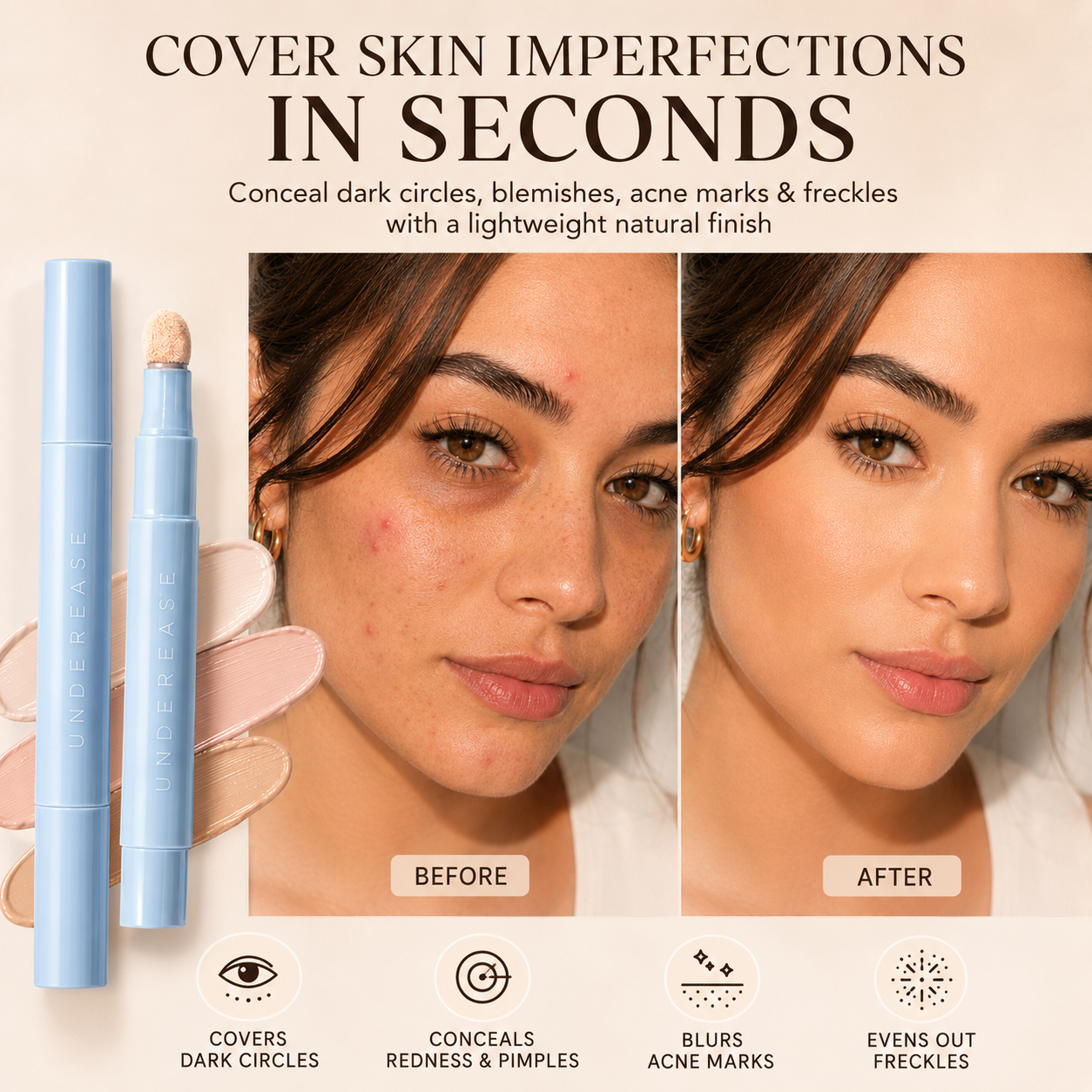 Bright Eyes in Seconds - Conceal Dark Circles Without the Heavy, Cakey Feel