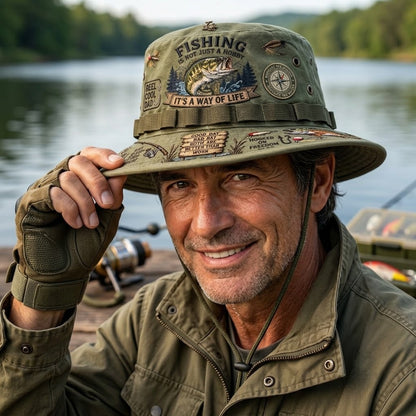 🔥Last Day 50% OFF -🎣 Fishing Is a Way of Life Boonie Hat