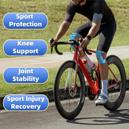 🔥Pre-Cut Knee Kinesiology Tape – Flexible Support for Sports & Daily Movement-1