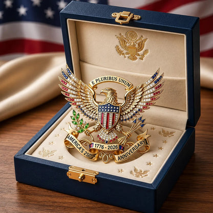 Premium 1776-2026 US 250th Anniversary Commemorative Brooch Pin-1
