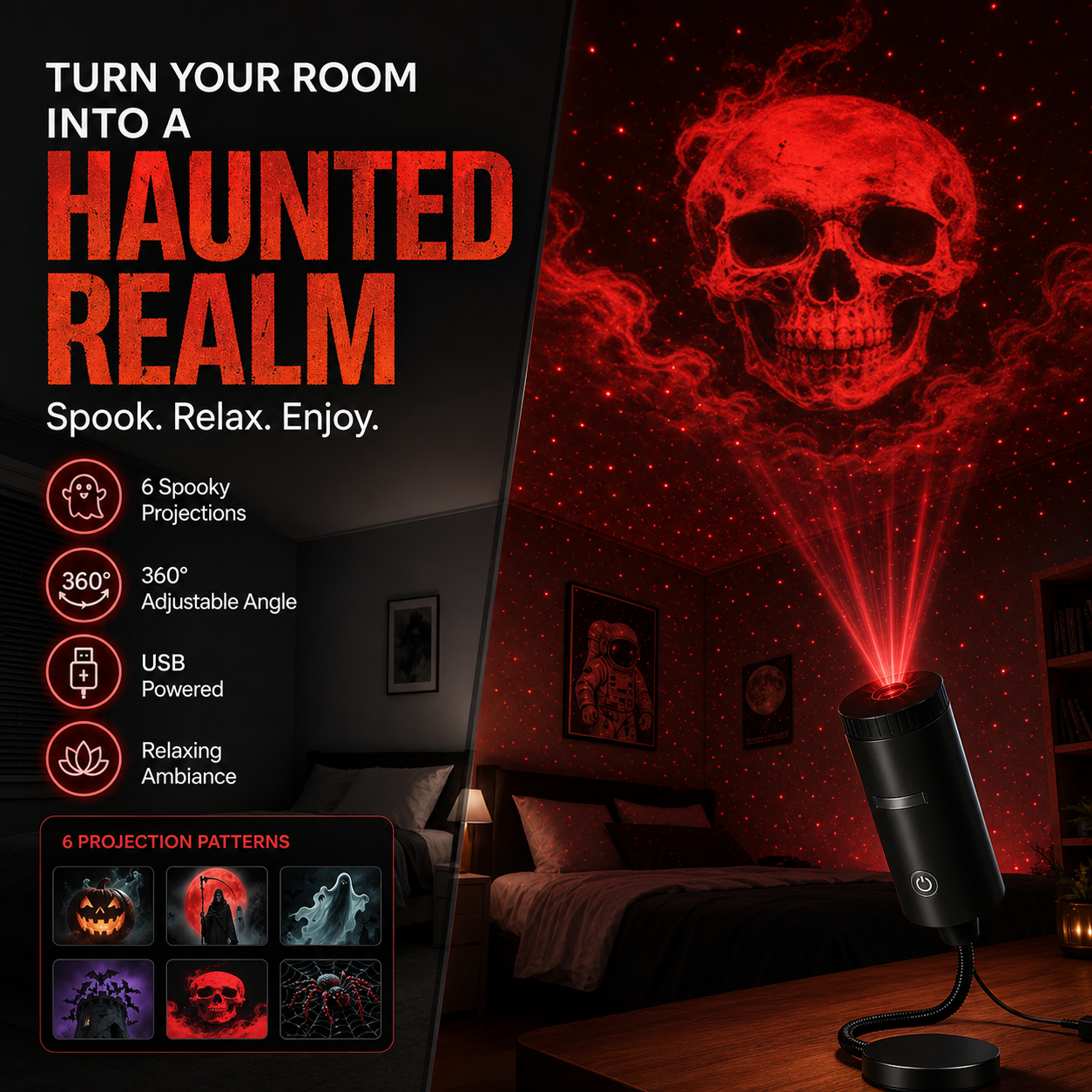 🎁 [Buy 1 Get 1 Free] Bring Christmas Magic Home – A Little Projector for Warm Family Nights